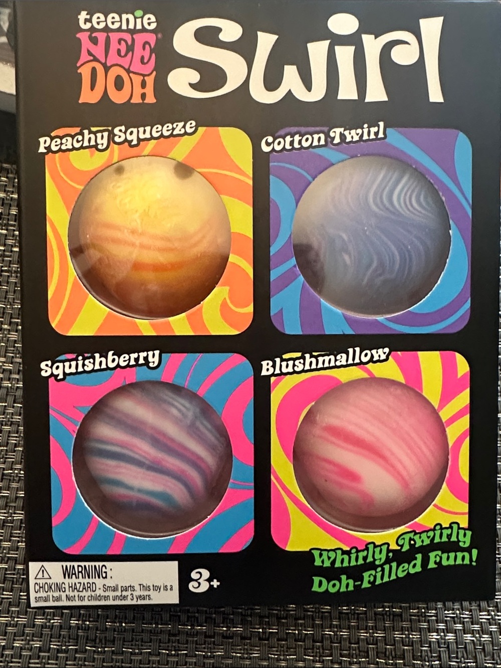 Teenie NeeDoh Swirl Squish - Bright Multicolor